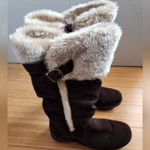 Baretraps Emilse Suede Winter Boots w/Faux Fur Size 7.5